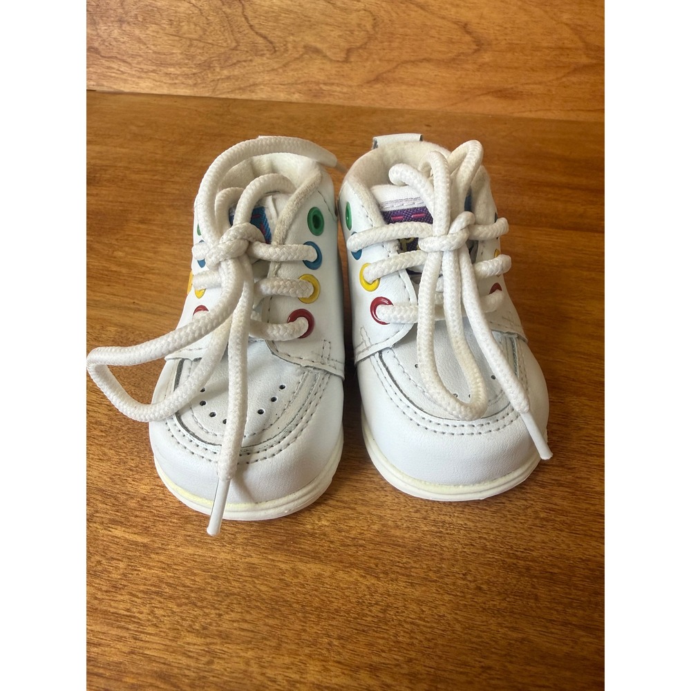 RARE Vintage Disney Winnie Pooh Tigger Piglet Baby 1 High Top Shoes Choo Choo - Picture 5 of 10